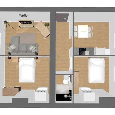 Double Fabriques, 2 Bedrooms, Central, Parking Nearby, Self Checkin * Nancy