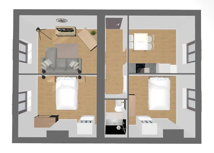 Double Fabriques, 2 Bedrooms, Central, Parking Nearby, Self Checkin * Nancy
